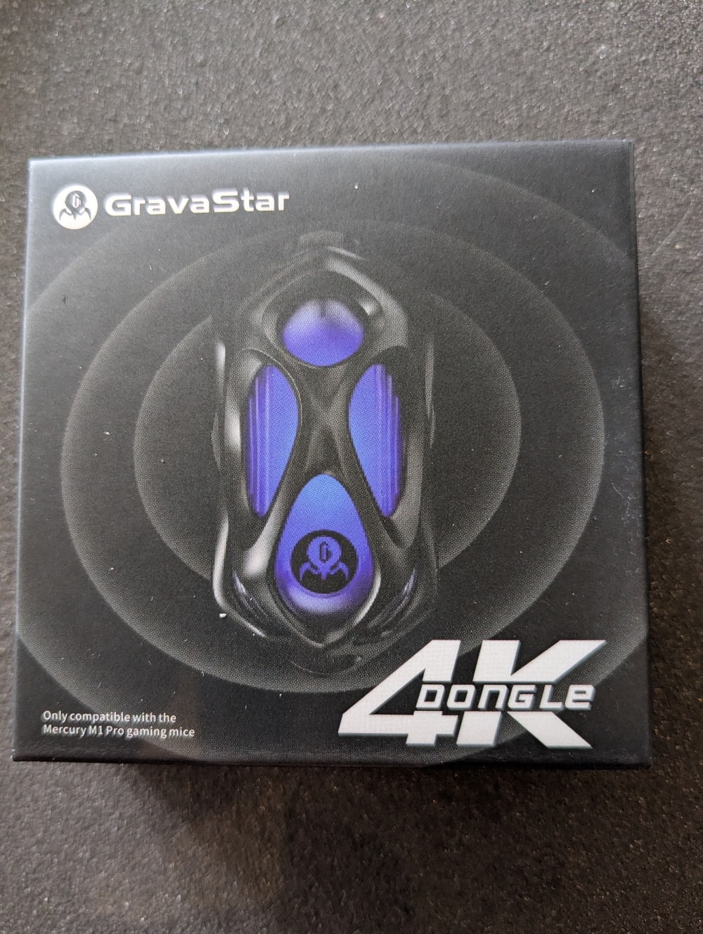 Gravastar 4K Dongle - Black with Purple Accents